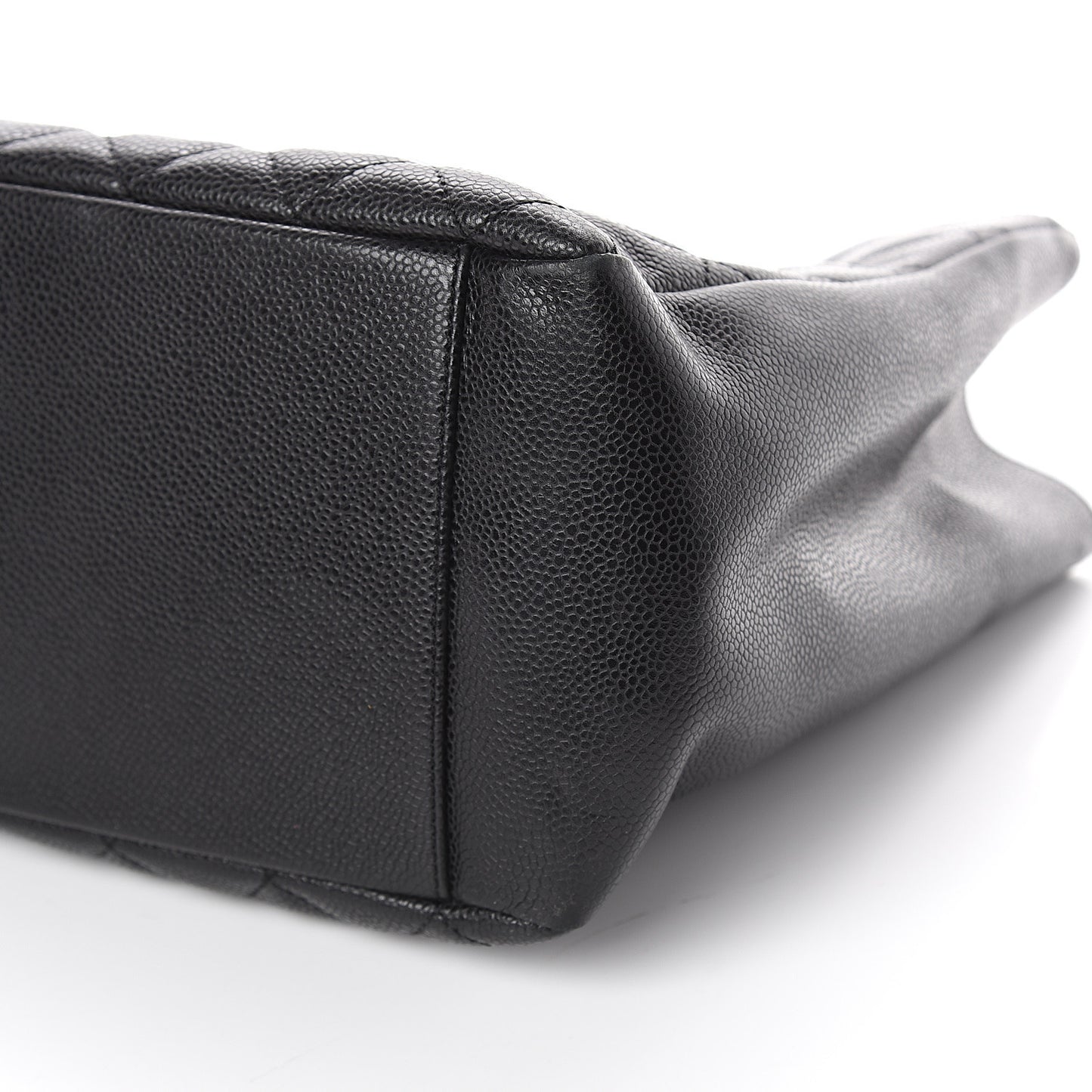 Caviar Quilted Grand Shopping Tote GST Black