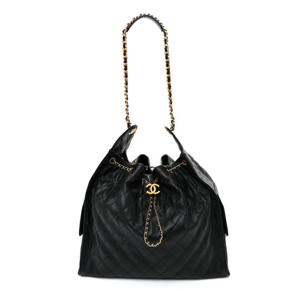 Chanel Caviar Quilted Large Chanel 25 Handbag Black 1 of 11