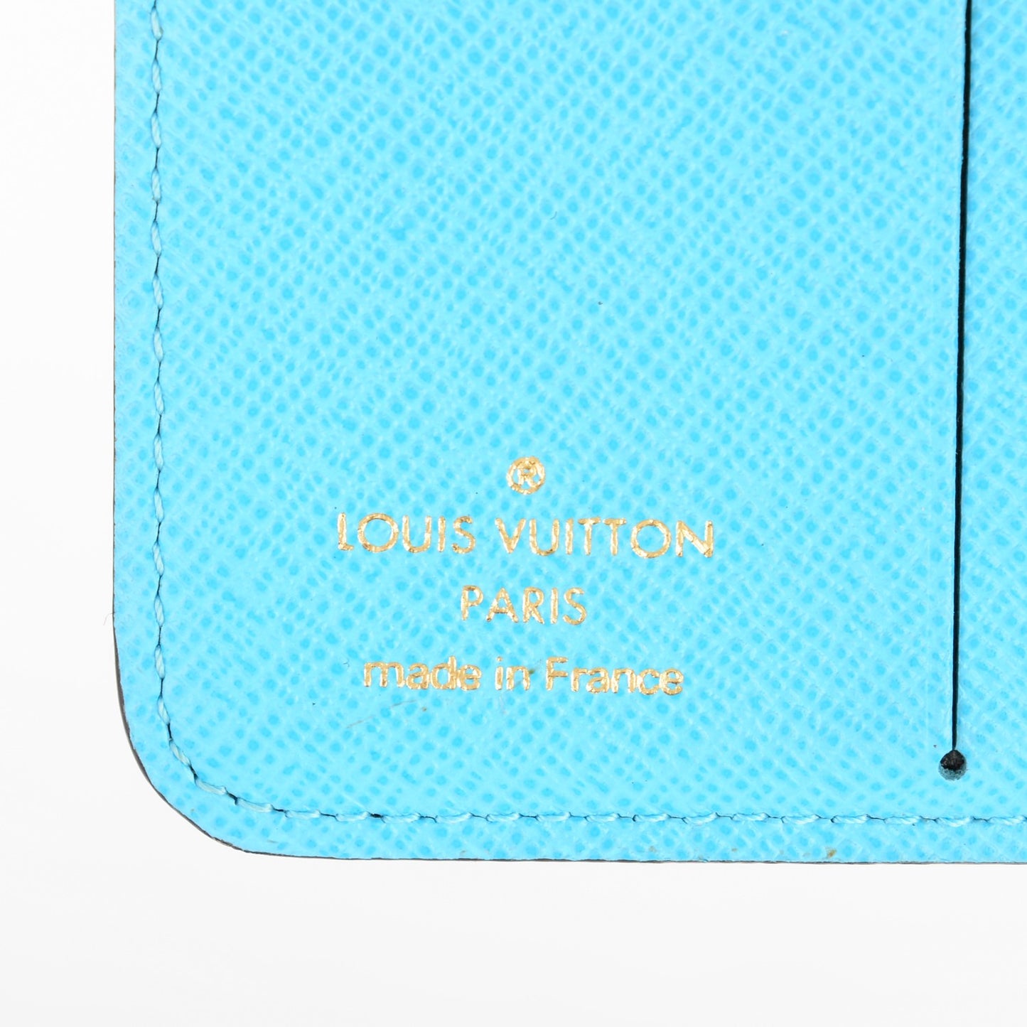 Monogram Groom Compact Zip Wallet Blue