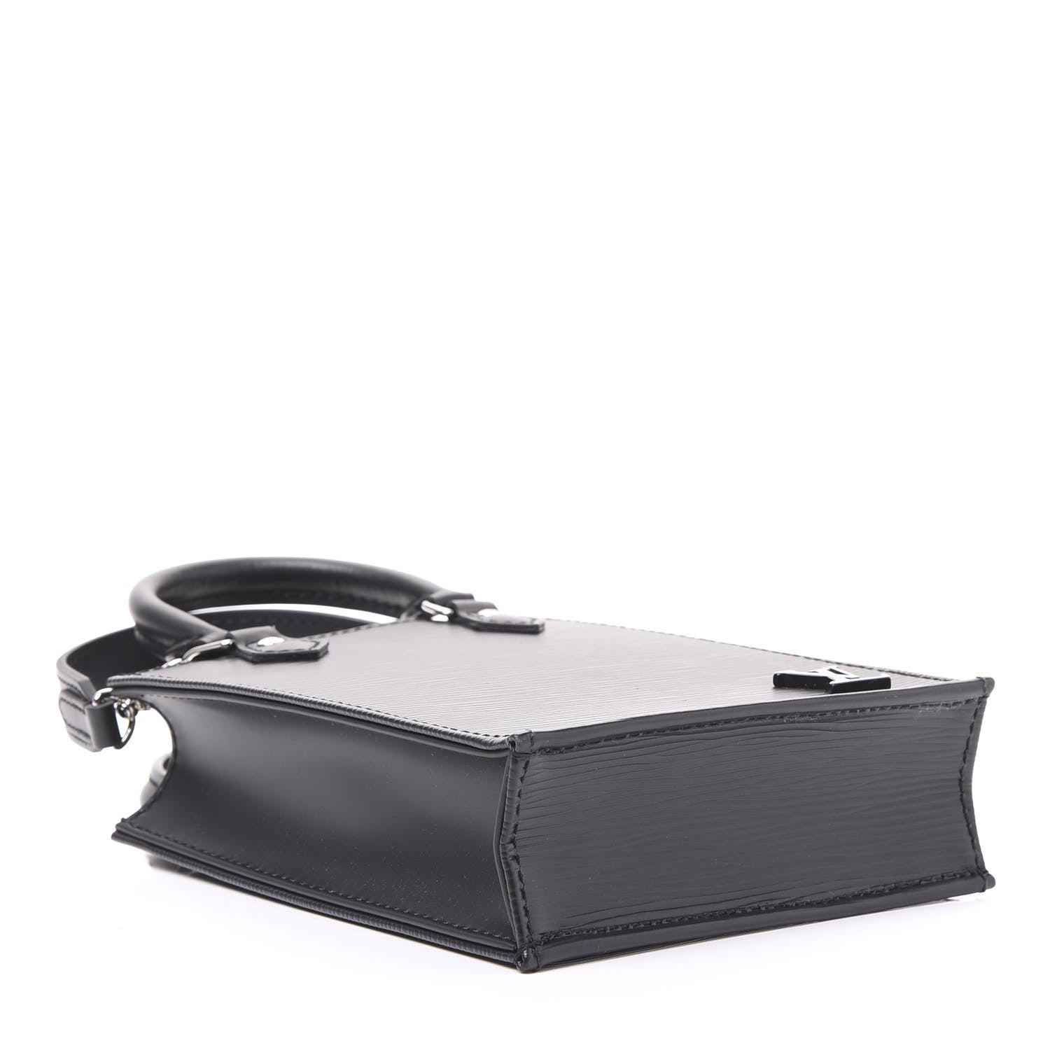Louis Vuitton Epi Petit Sac Plat Black 3 of 9