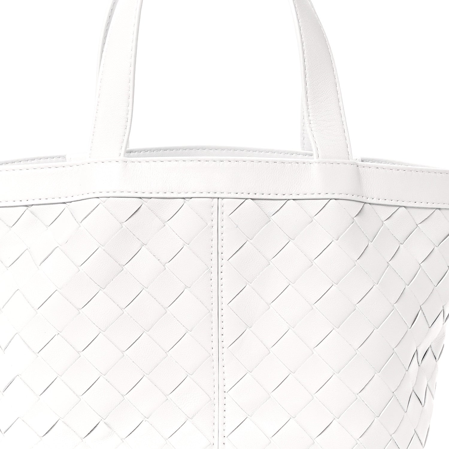 Bottega Veneta Nappa Intrecciato Small Flip Flap Tote Chalk 7 of 9