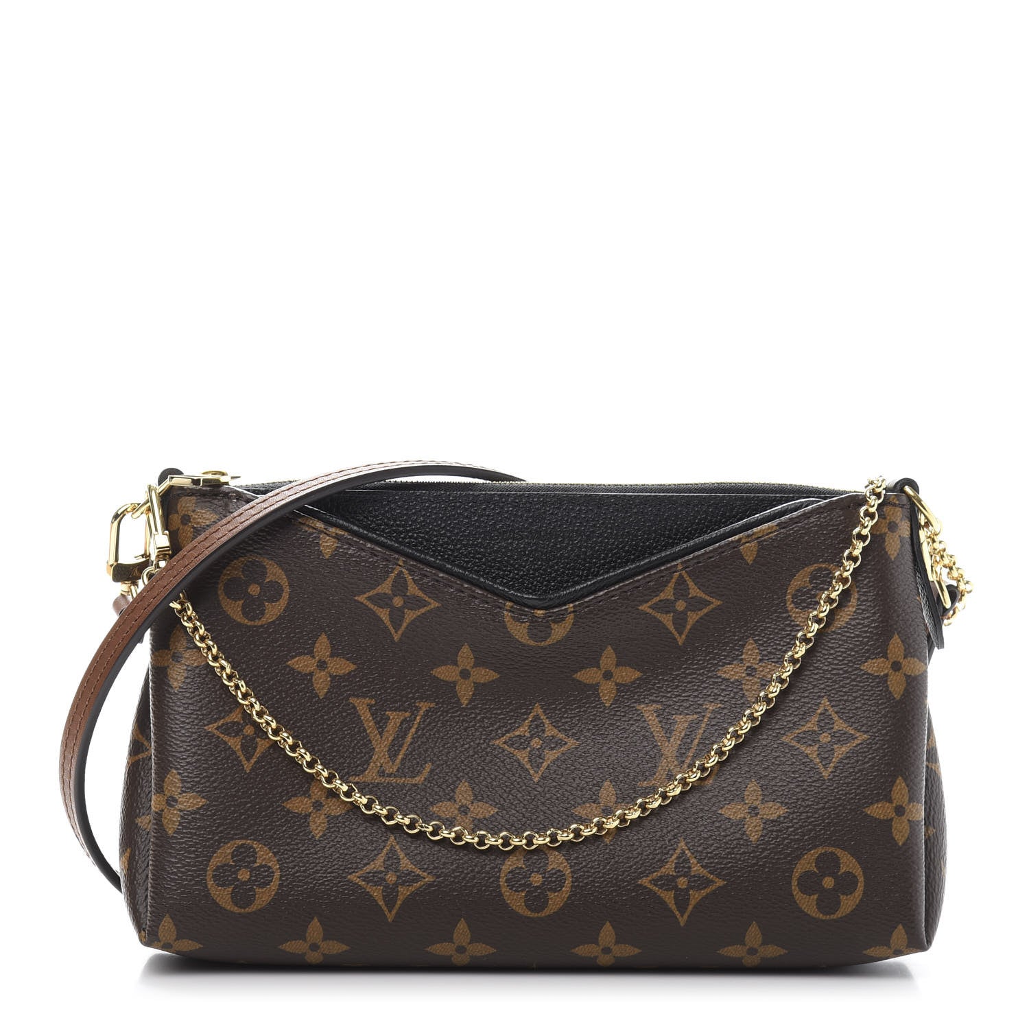 Louis Vuitton Monogram Pallas Clutch Black 1 of 11