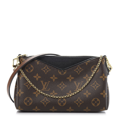 Louis Vuitton Monogram Pallas Clutch Black 1 of 11