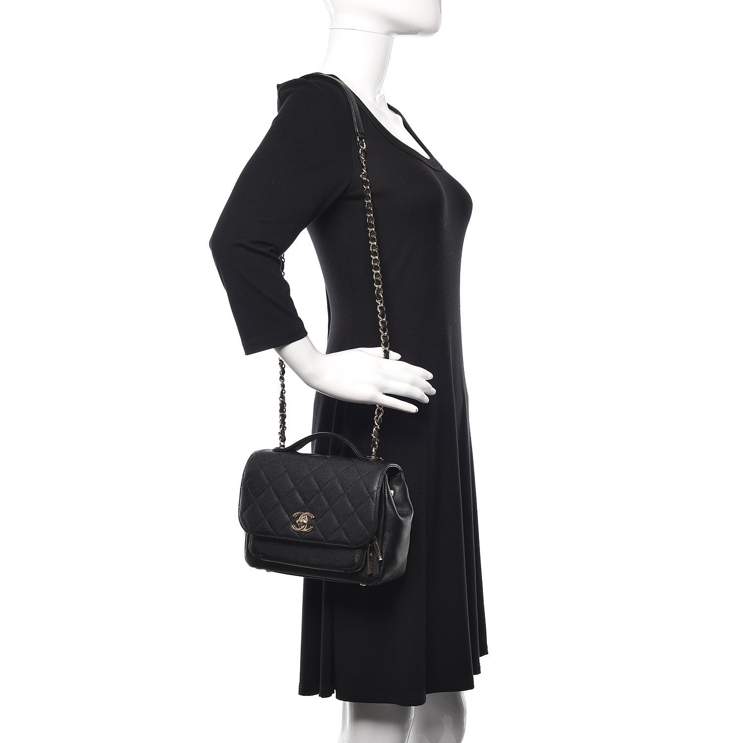 Chanel Caviar Quilted Small Business Affinity Flap Black 2 of 11