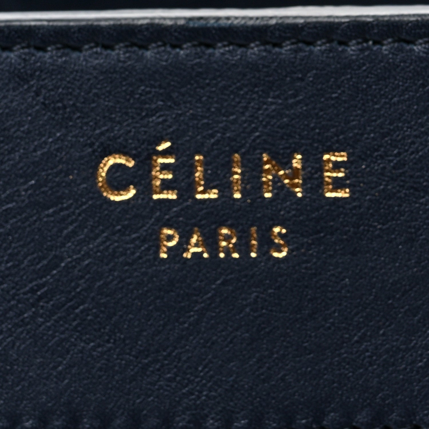 Celine Smooth Calfskin Interstice Micro Luggage Navy Blue 7 of 8