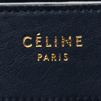 Celine Smooth Calfskin Interstice Micro Luggage Navy Blue 7 of 8