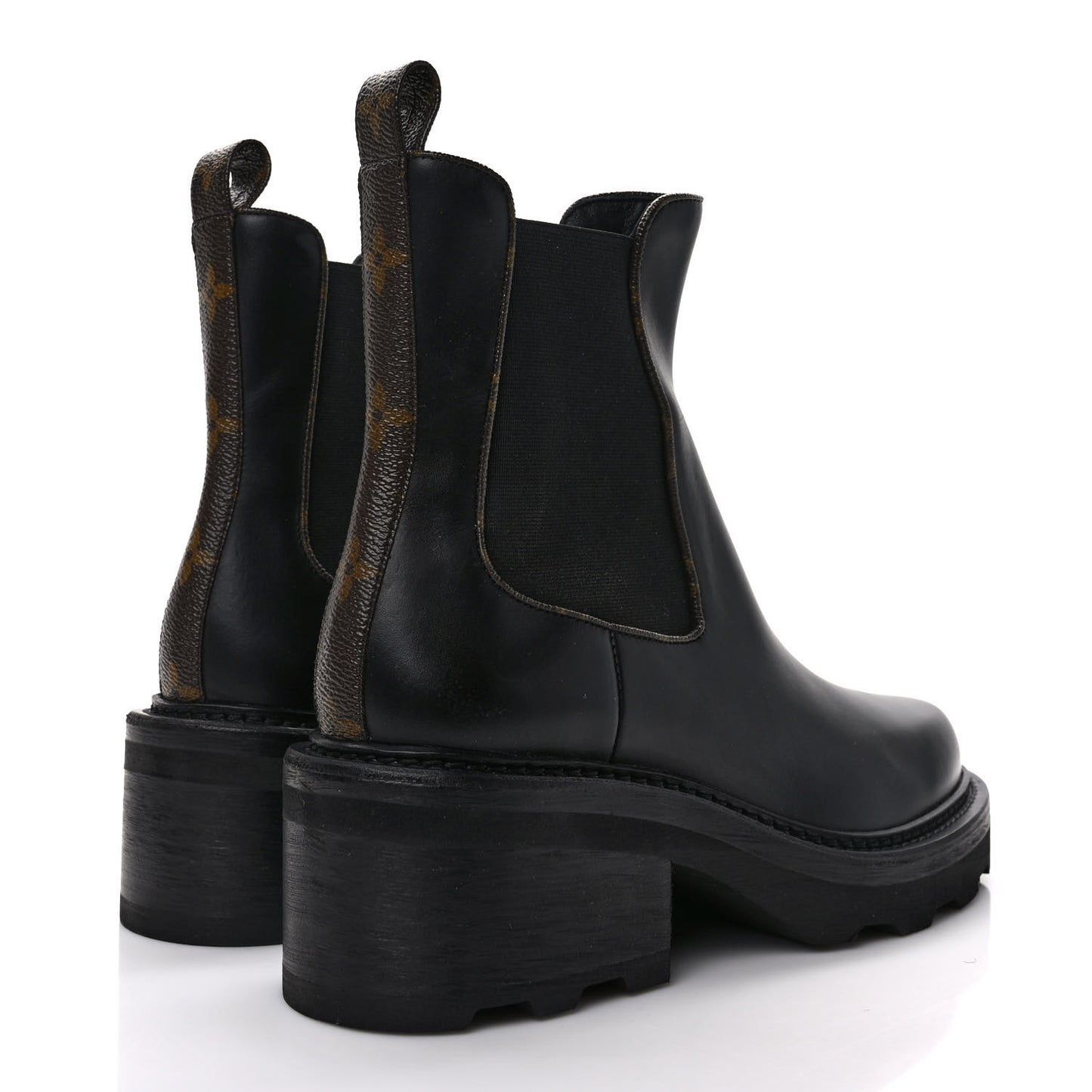 Calfskin Monogram Beaubourg Ankle Boots 39.5 Black