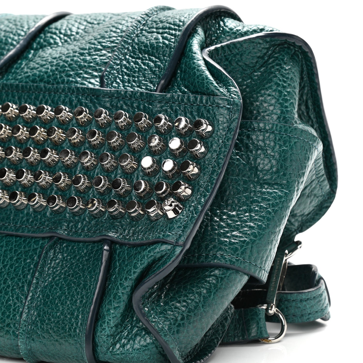 Alexander Wang Pebbled Lambskin Inside Out Rocco Dark Mosaic Rhodium Hardware 9 of 9