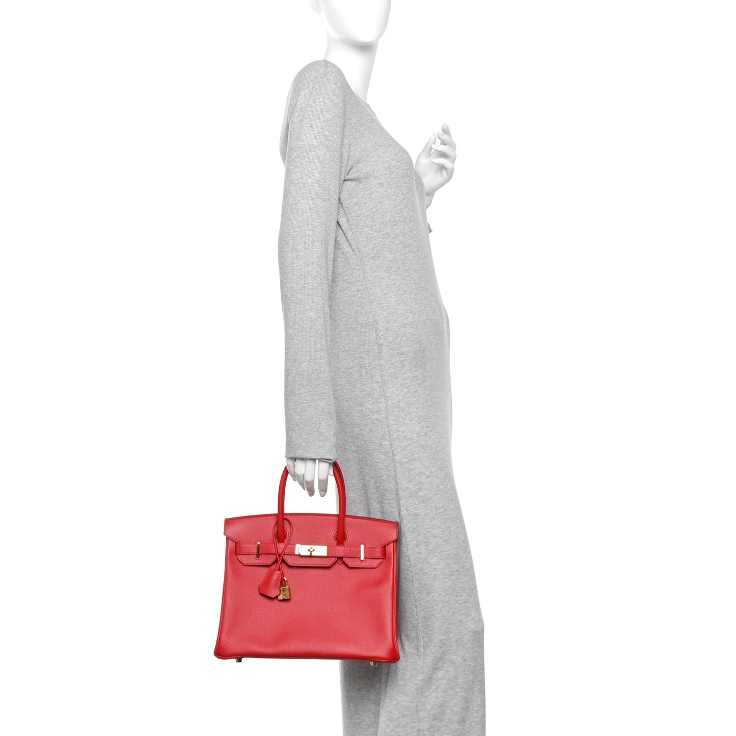 Epsom Birkin 30 Rouge Casaque