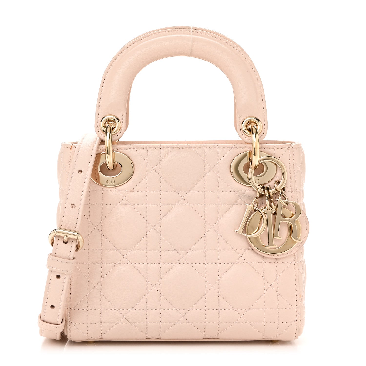 Christian Dior Lambskin Cannage Mini Lady Dior Aesthetic Beige 1 of 11