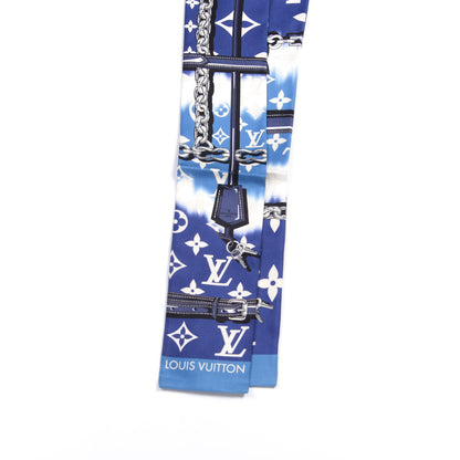 Louis Vuitton Silk Monogram Escale Confidential Bandeau Blue 2 of 3