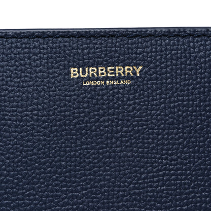 Burberry Derby Calfskin House Check Medium Banner Tote Ink Blue 9 of 11