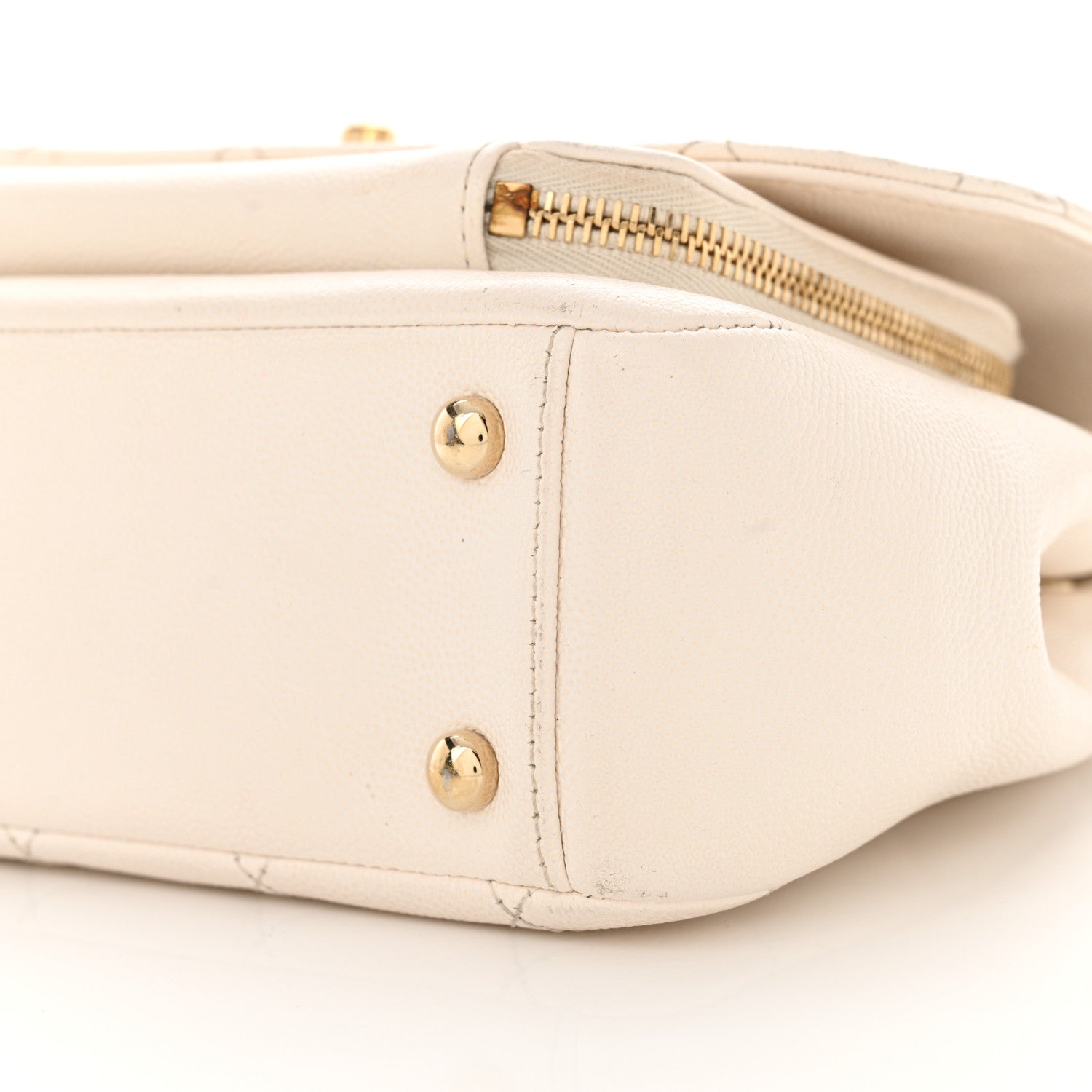 Chanel Caviar Quilted Medium Business Affinity Flap White 10 of 18