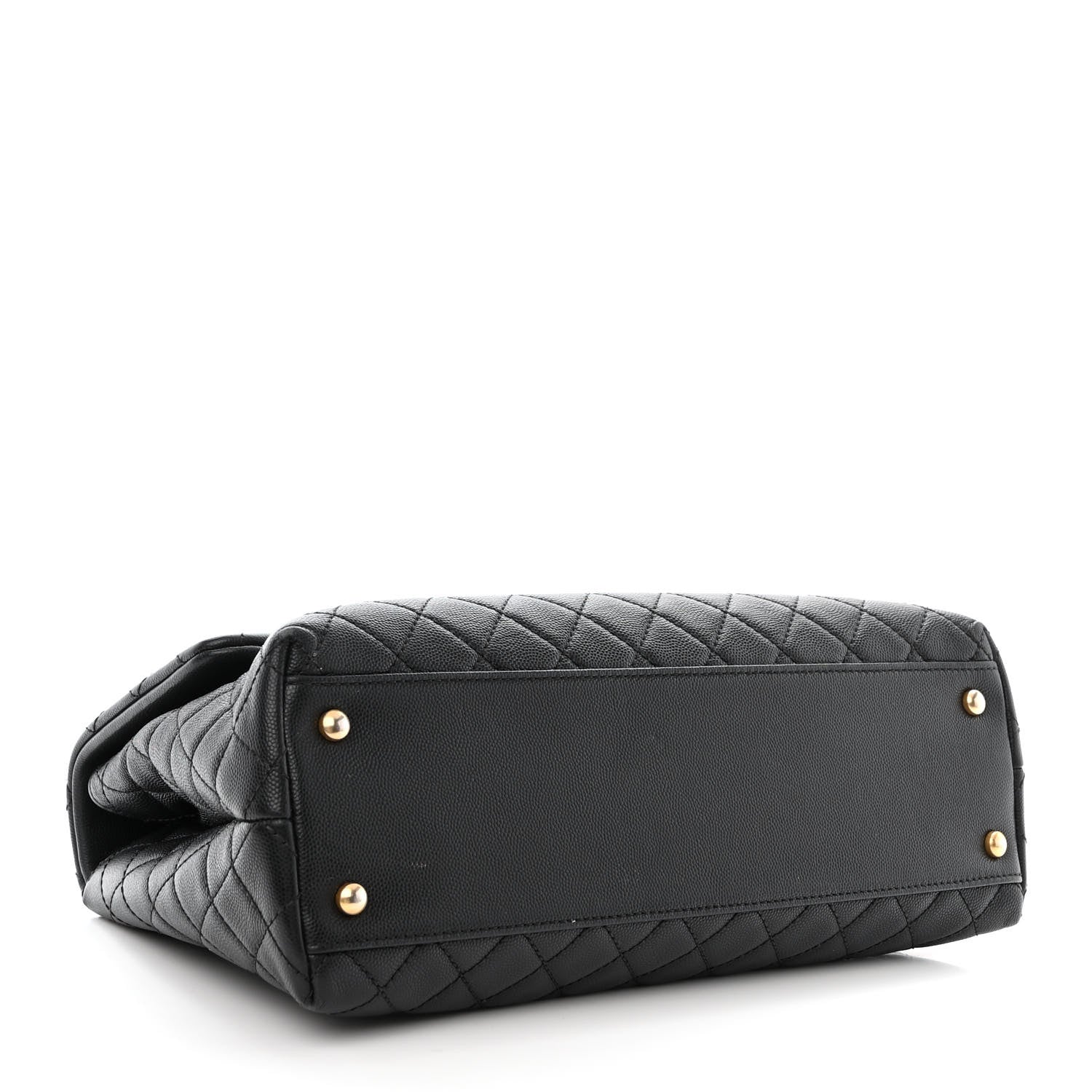 Chanel Caviar Quilted Medium Coco Handle Flap Black 4 of 10