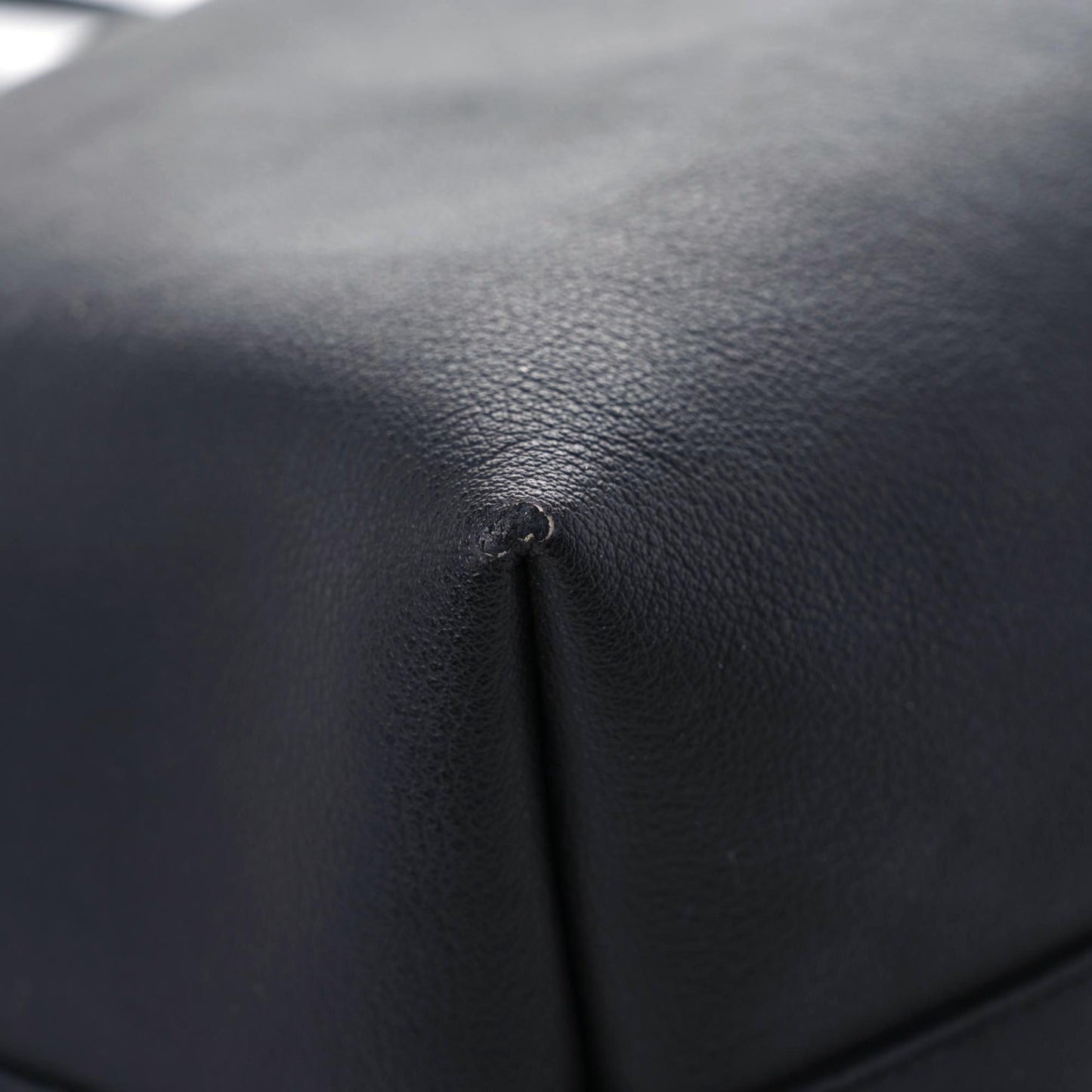 Calfskin Large Shopping Tote Black