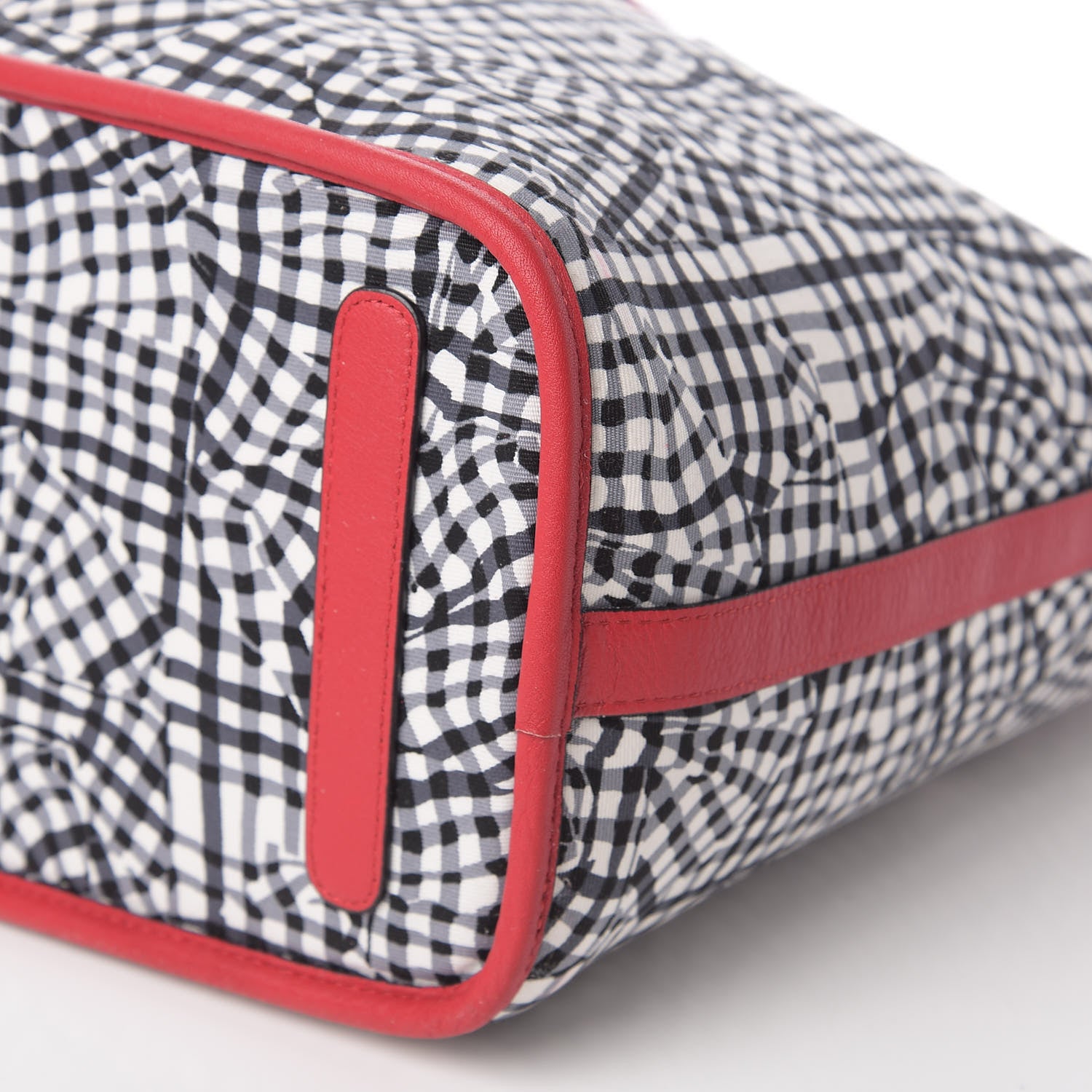 MCM Visetos Medium Liz Reversible Shopper Tote Ruby Red 13 of 14