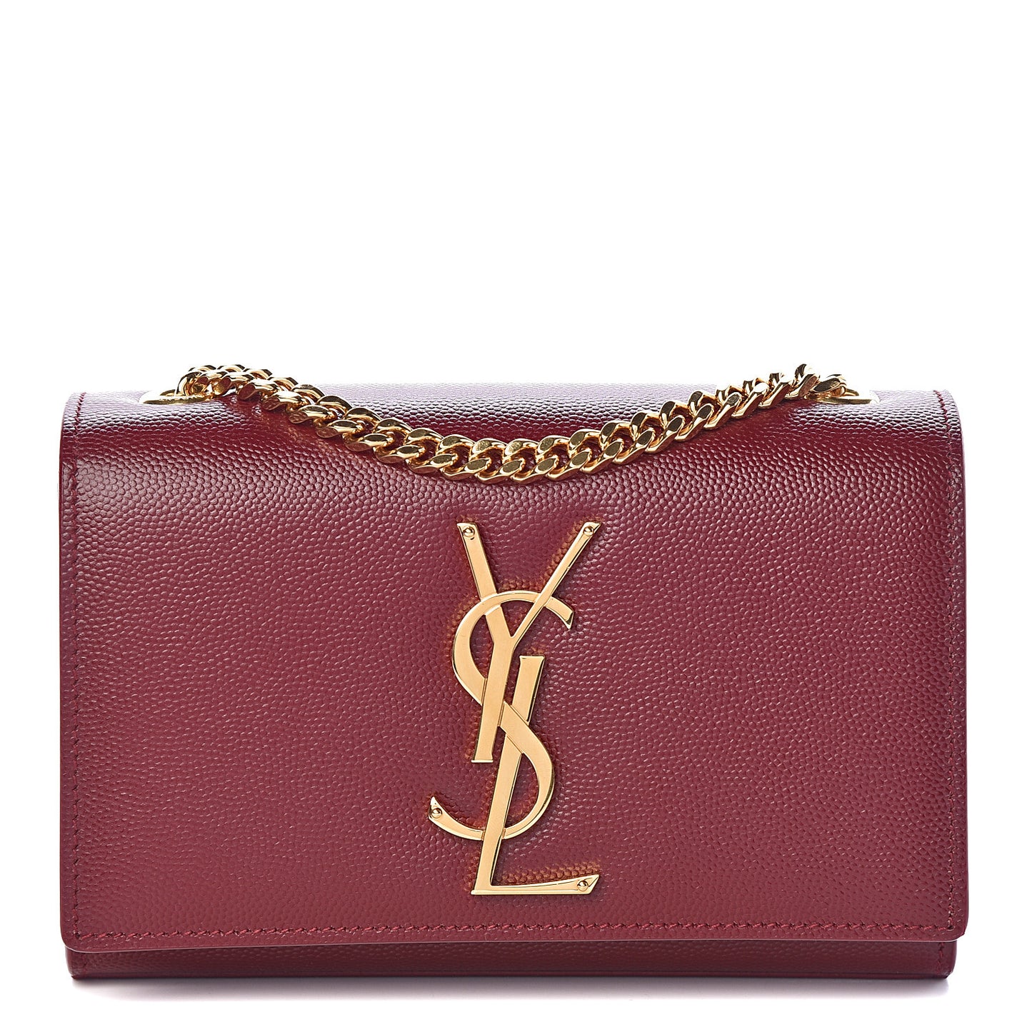 Grain De Poudre Small Monogram Kate Satchel Oxblood