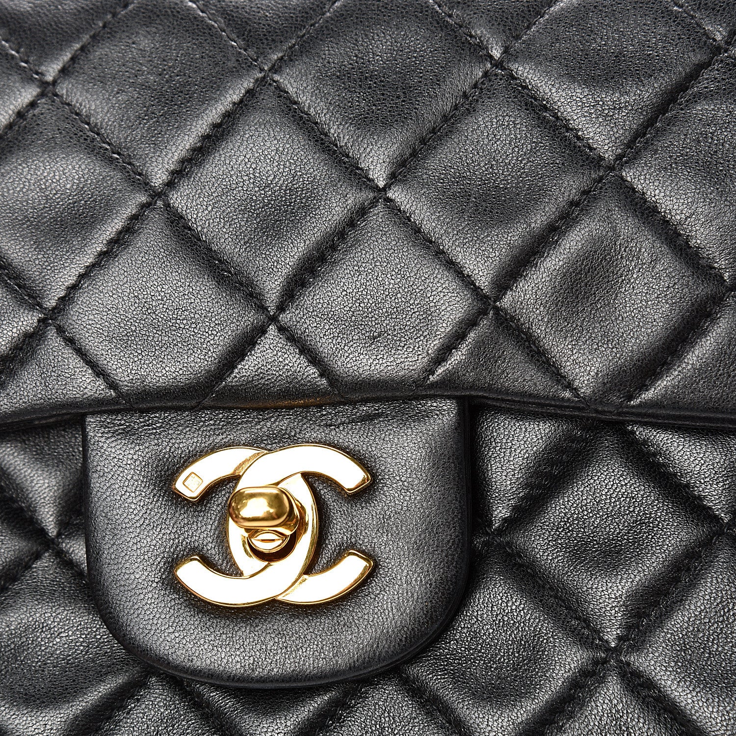 Chanel Lambskin Quilted Small Double Flap Black 16 of 16