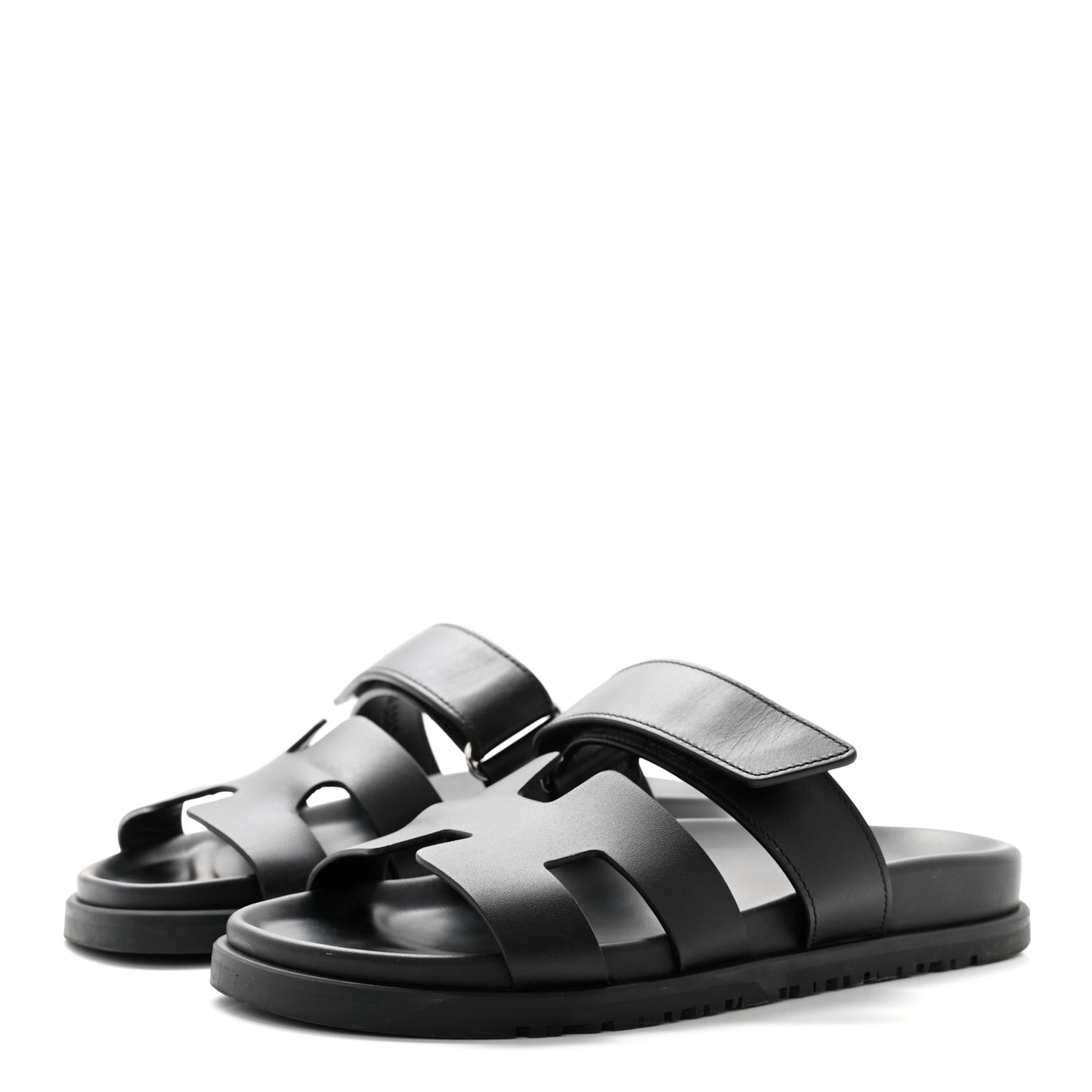 Calfskin Womens Chypre Sandals 35.5 Black