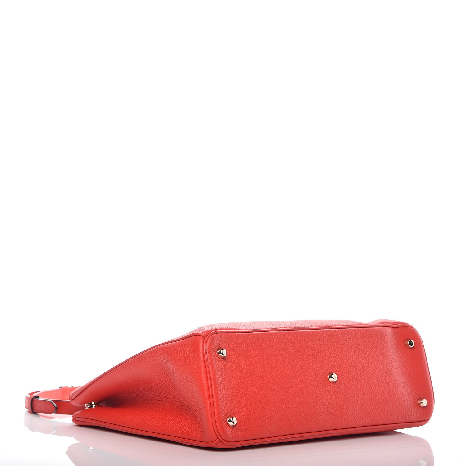 Christian Dior Bullcalf Large Diorissimo Tote Red 6 of 13