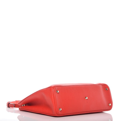 Christian Dior Bullcalf Large Diorissimo Tote Red 6 of 13