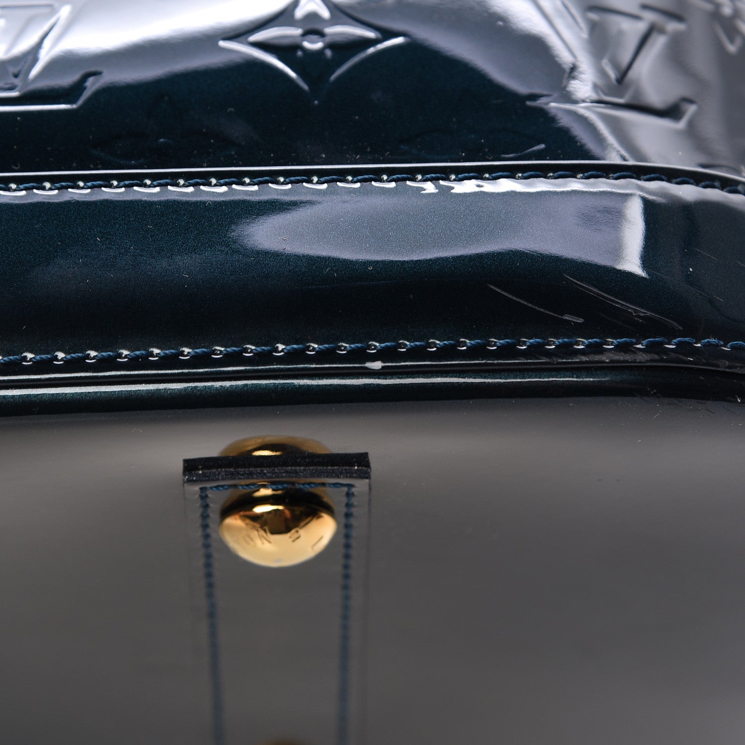 Louis Vuitton Vernis Alma GM Blue Nuit 11 of 11