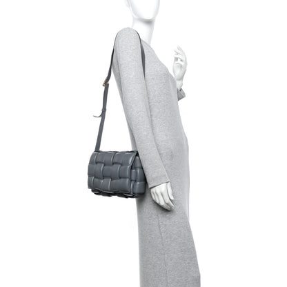 Bottega Veneta Nappa Maxi Intreccio Padded Cassette Crossbody Bag Thunder 2 of 14