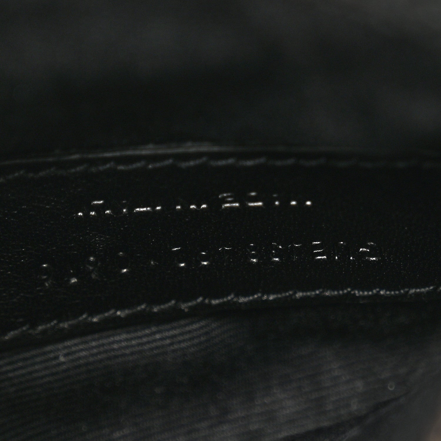 Saint Laurent Sheepskin Matelasse Chevron Monogram College Chain Wallet Black 7 of 12