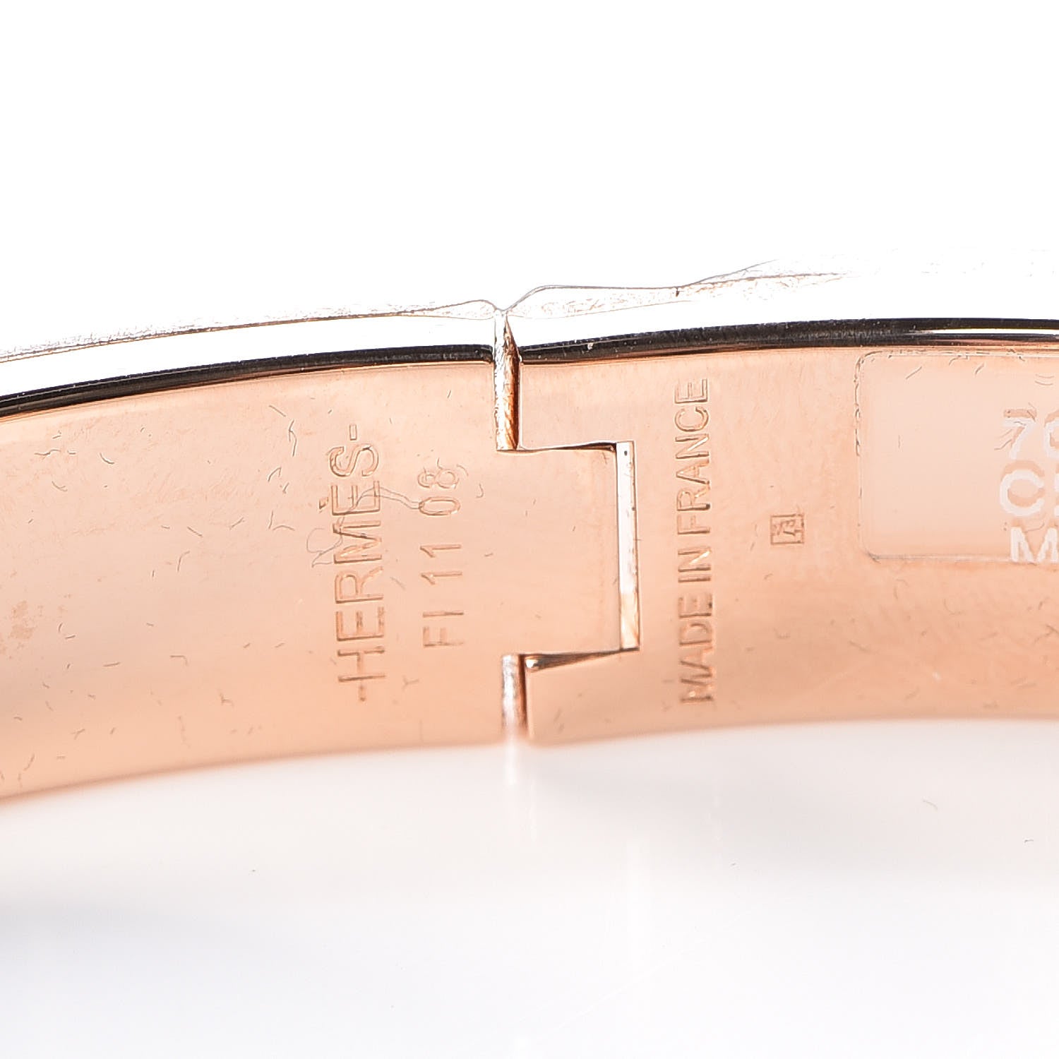 Hermes Enamel Narrow Clic Clac H Bracelet GM Marron Glace 5 of 5