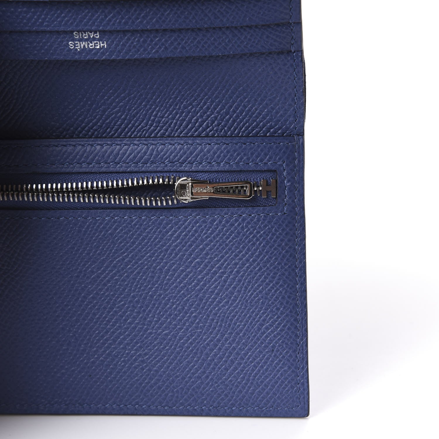 Hermes Epsom Bearn Compact Wallet Bleu Brighton 9 of 11