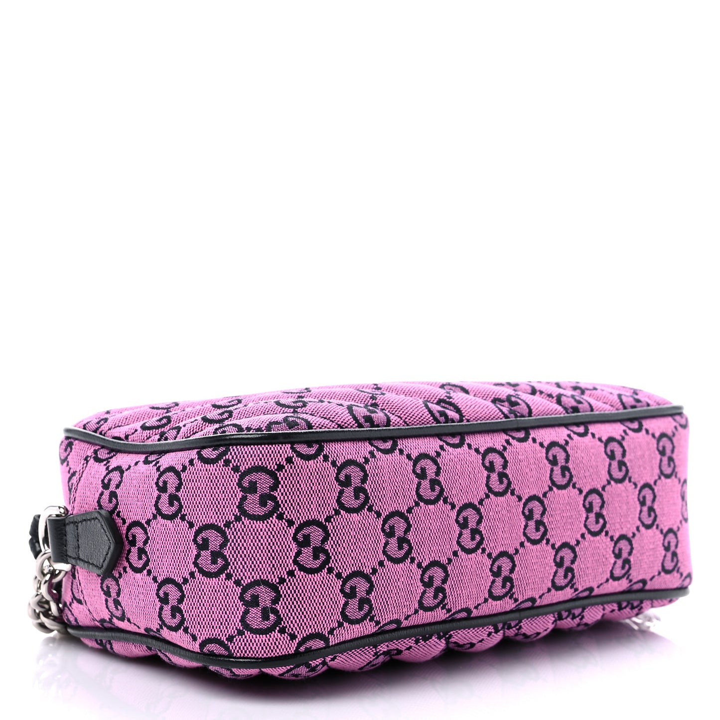 Monogram Multicolor Matelasse Diagonal Small GG Marmont Chain Shoulder Bag Pink Blue