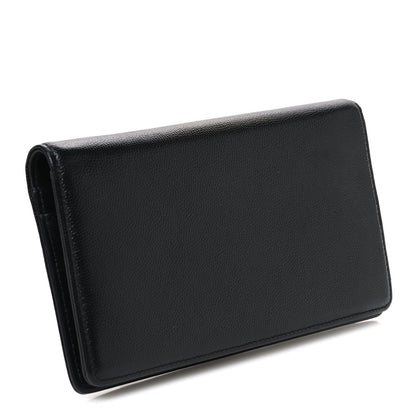 Chanel Caviar CC Yen Wallet Black 3 of 9