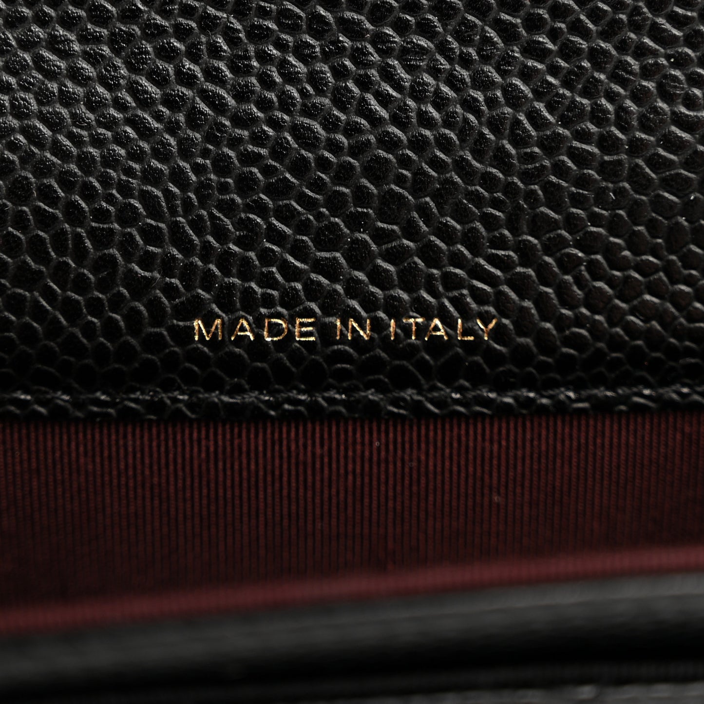 Caviar Quilted Flap Card Holder Wallet Black