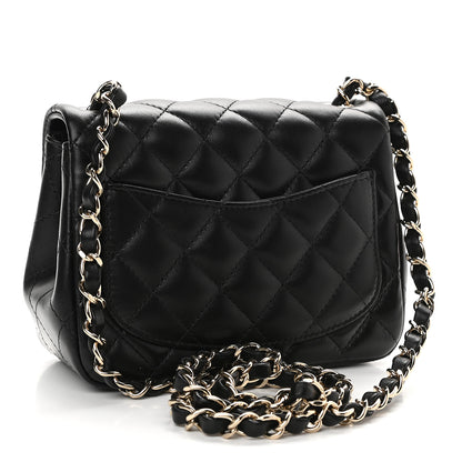 Chanel Lambskin Quilted Mini Square Flap Black 3 of 10