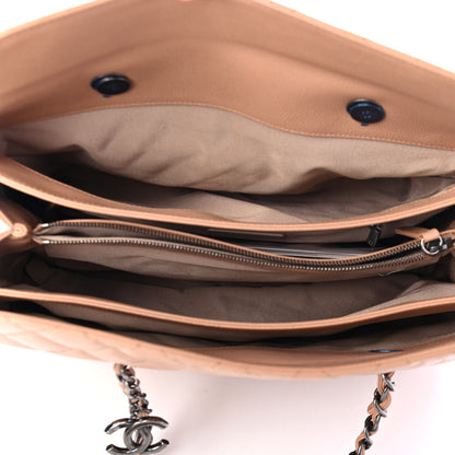 Chanel Caviar Quilted Large City Shopping Tote Beige 4 of 4