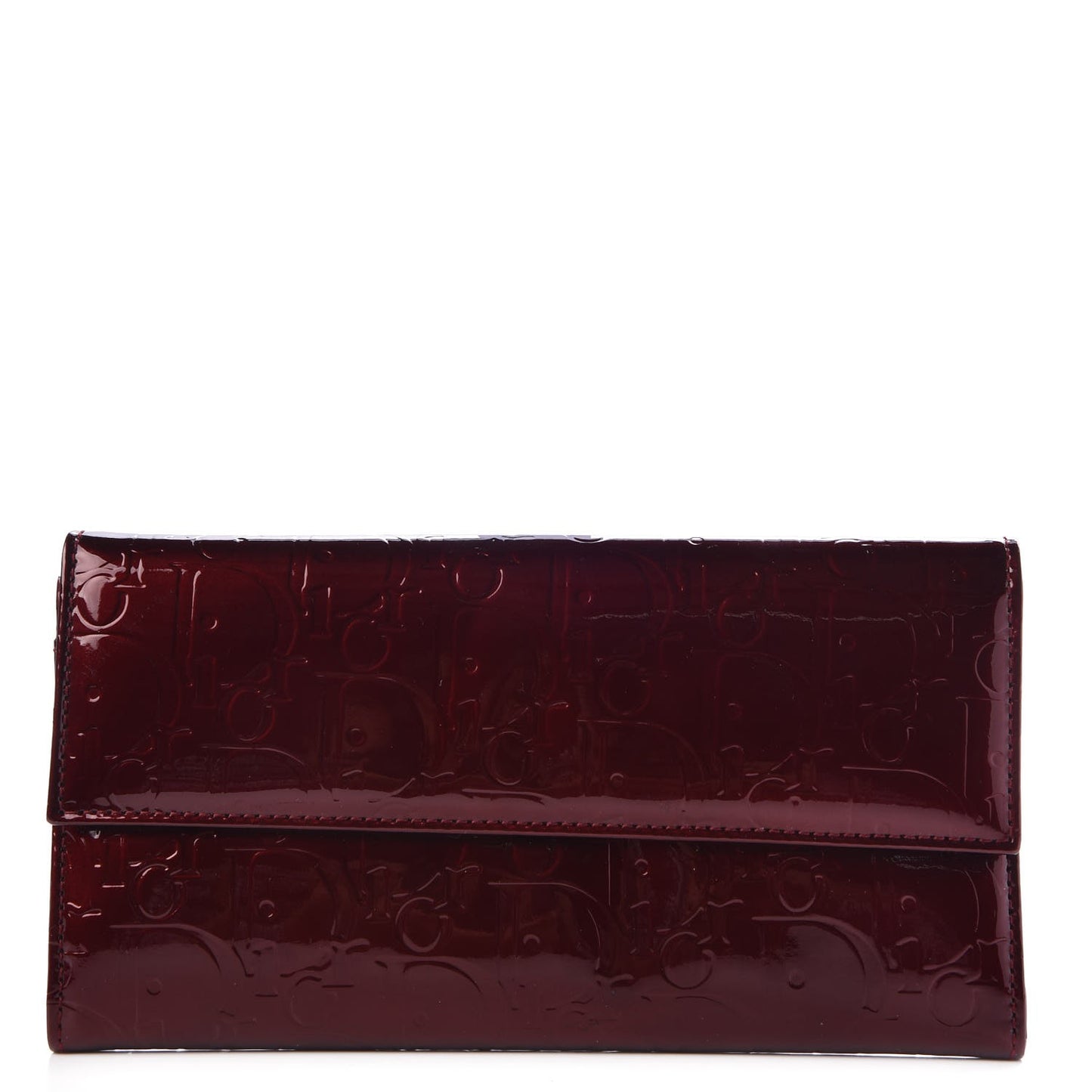 Patent Ultimate Rendez-Vous Convertible Wallet Rouge Fonce