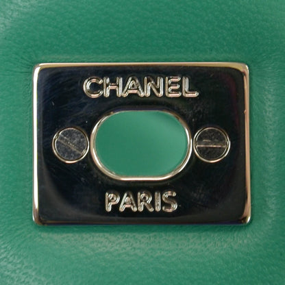 Chanel Lambskin Maxi Double Flap Menthe Green 6 of 10