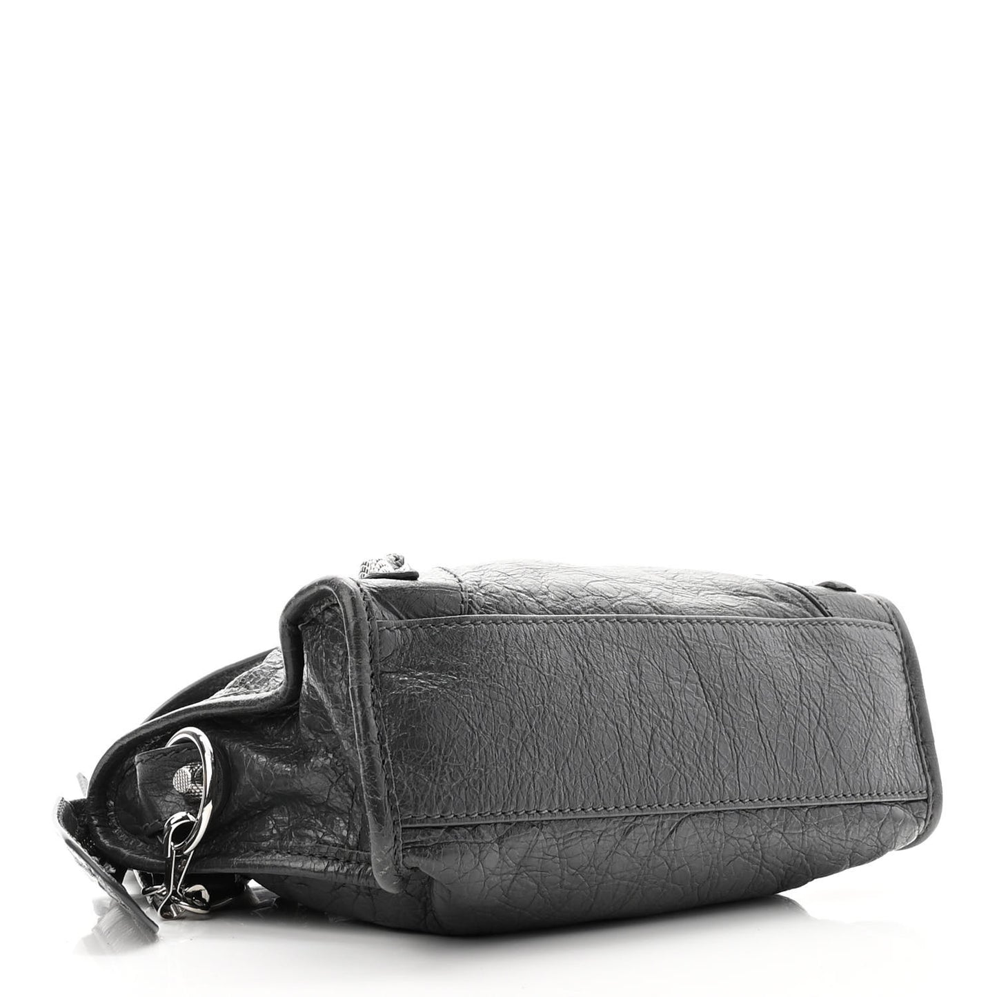 Agneau Giant 12 Silver Hardware Mini City Gris Fossile Anthracite