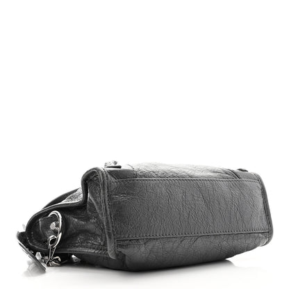 Balenciaga Agneau Giant 12 Silver Hardware Mini City Gris Fossile Anthracite 4 of 10
