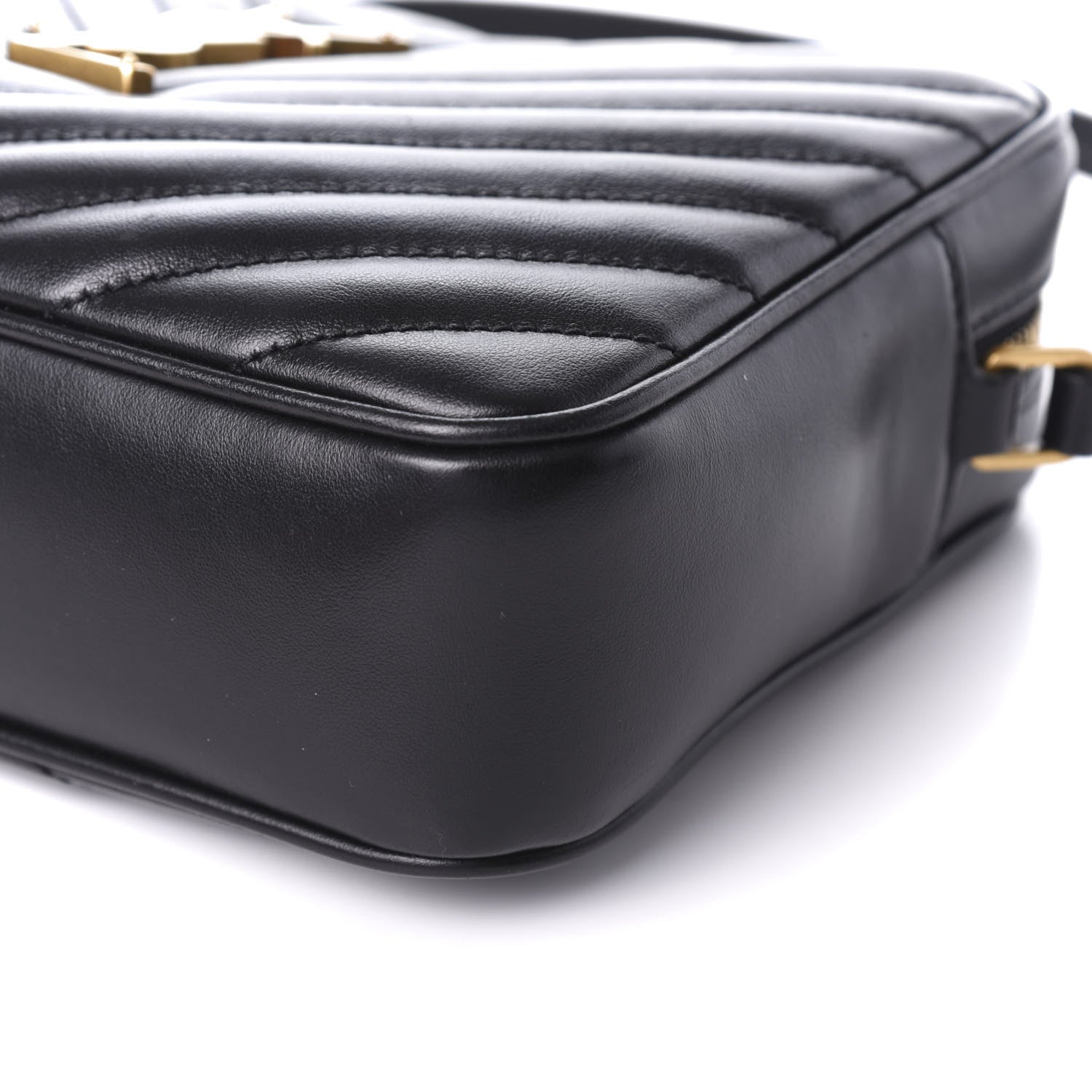 Saint Laurent Calfskin Matelasse Monogram Lou Camera Bag Black 16 of 16