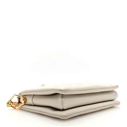 Louis Vuitton Lambskin Embossed Monogram Coussin PM Natural Creme 4 of 10