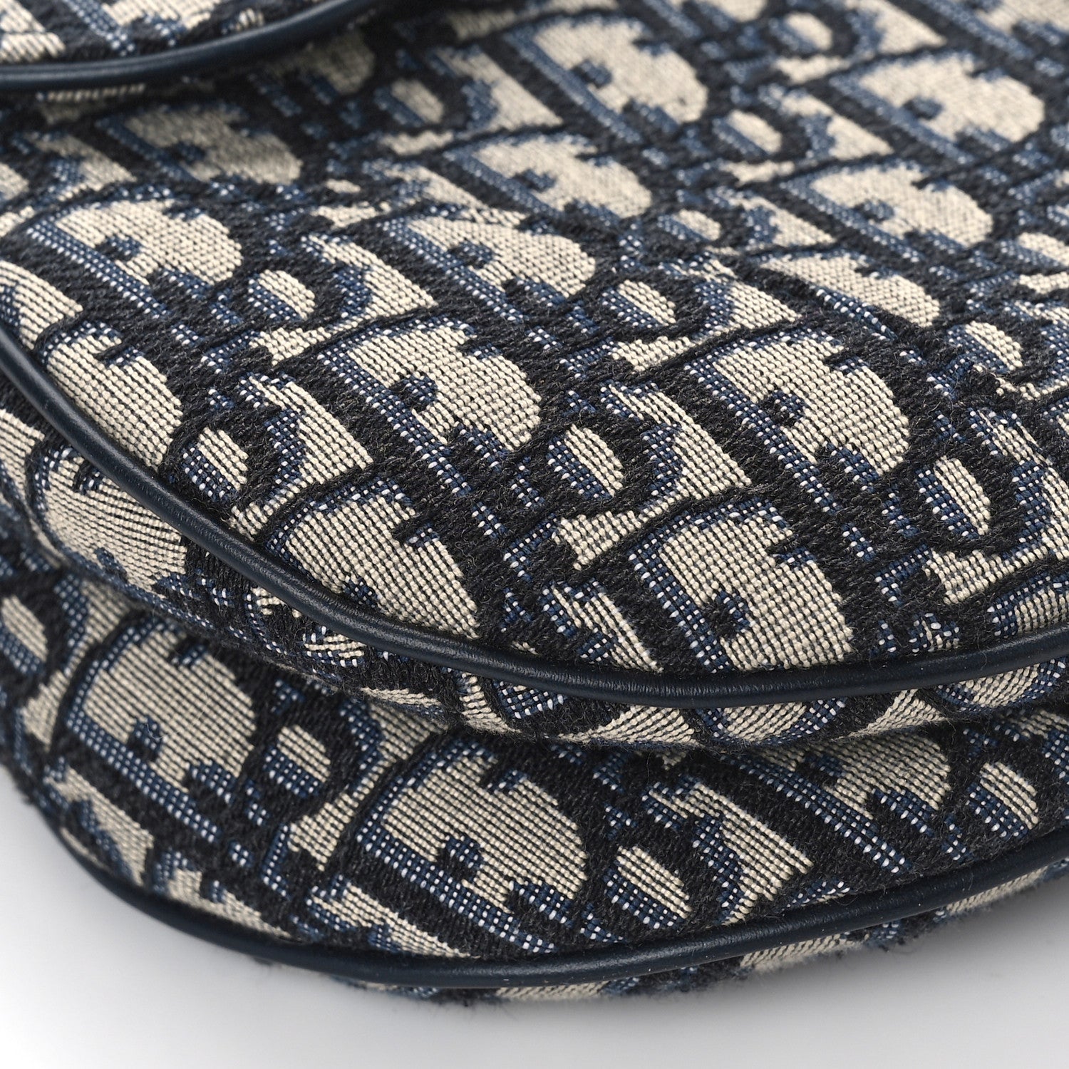 Christian Dior Oblique Saddle Bag Blue 8 of 10