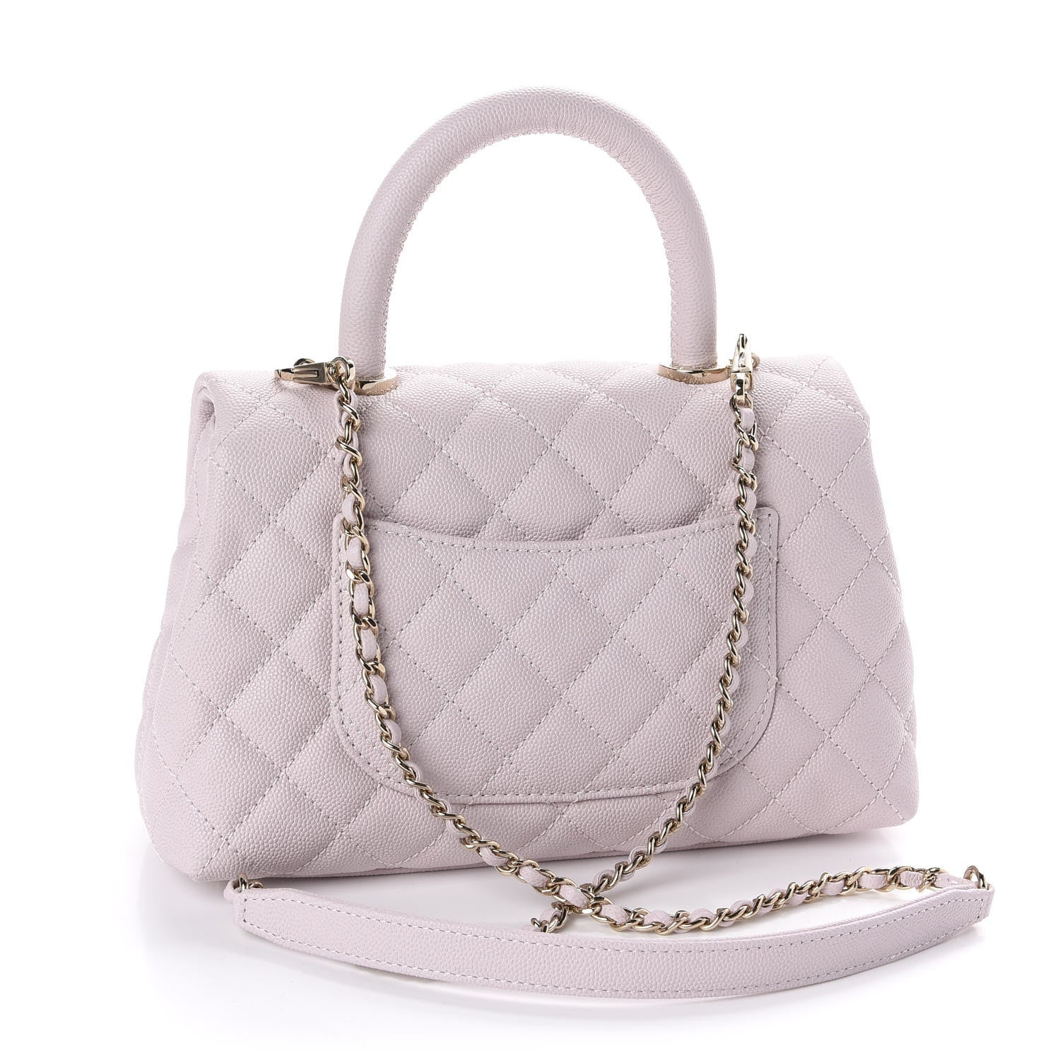 Chanel Caviar Quilted Mini Coco Handle Flap Lilas Lilac 3 of 11