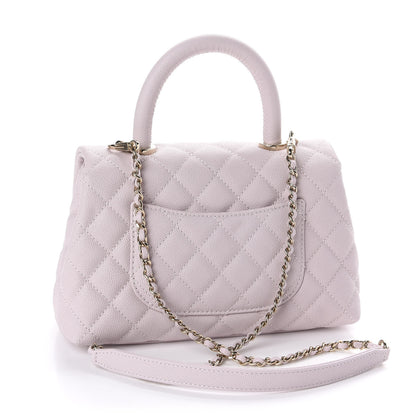 Chanel Caviar Quilted Mini Coco Handle Flap Lilas Lilac 3 of 11