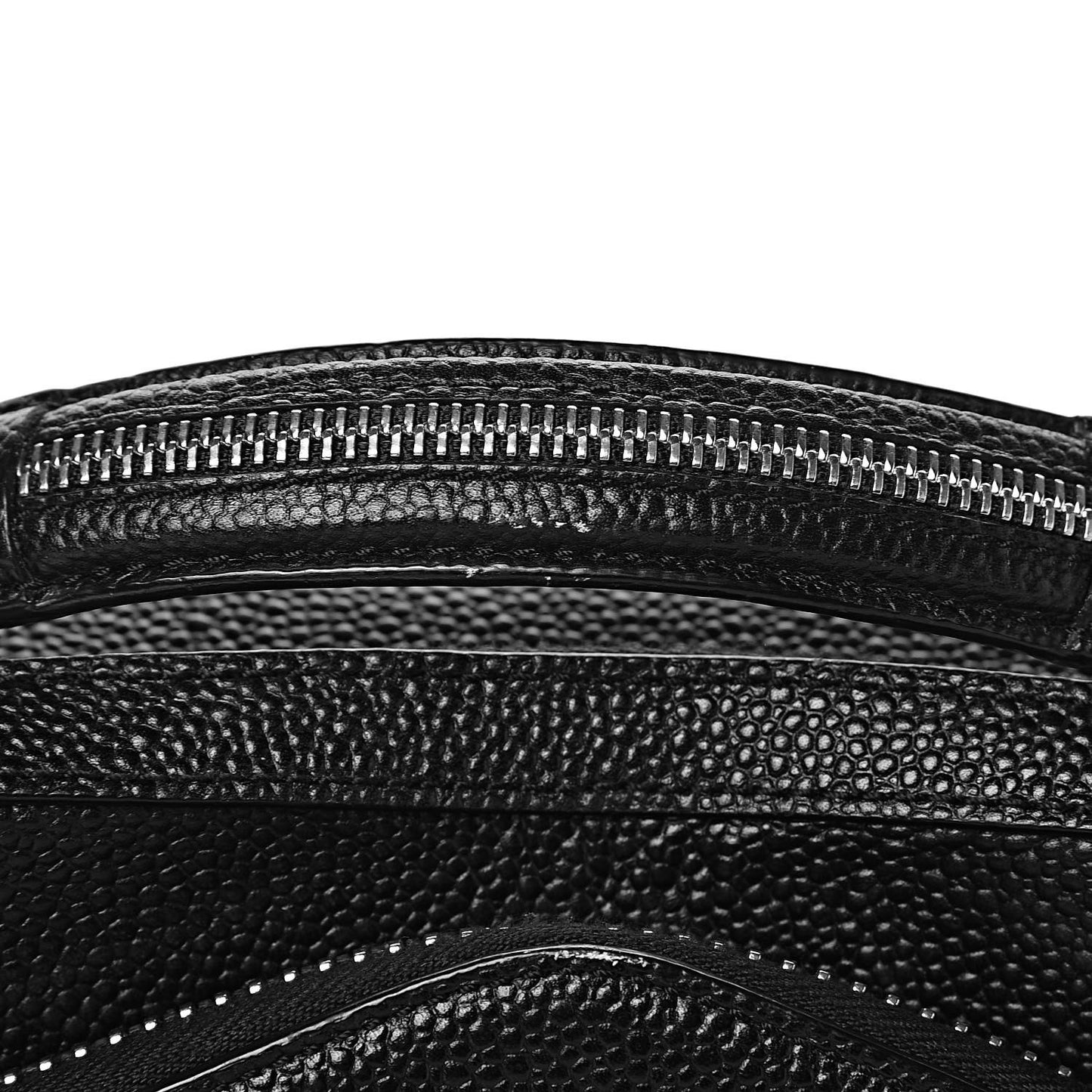Pebbled Calfskin Rafael Crossbody Bag Black