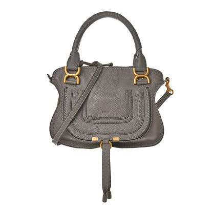 Chloe Calfskin Small Marcie Satchel Cashmere Grey 1 of 15