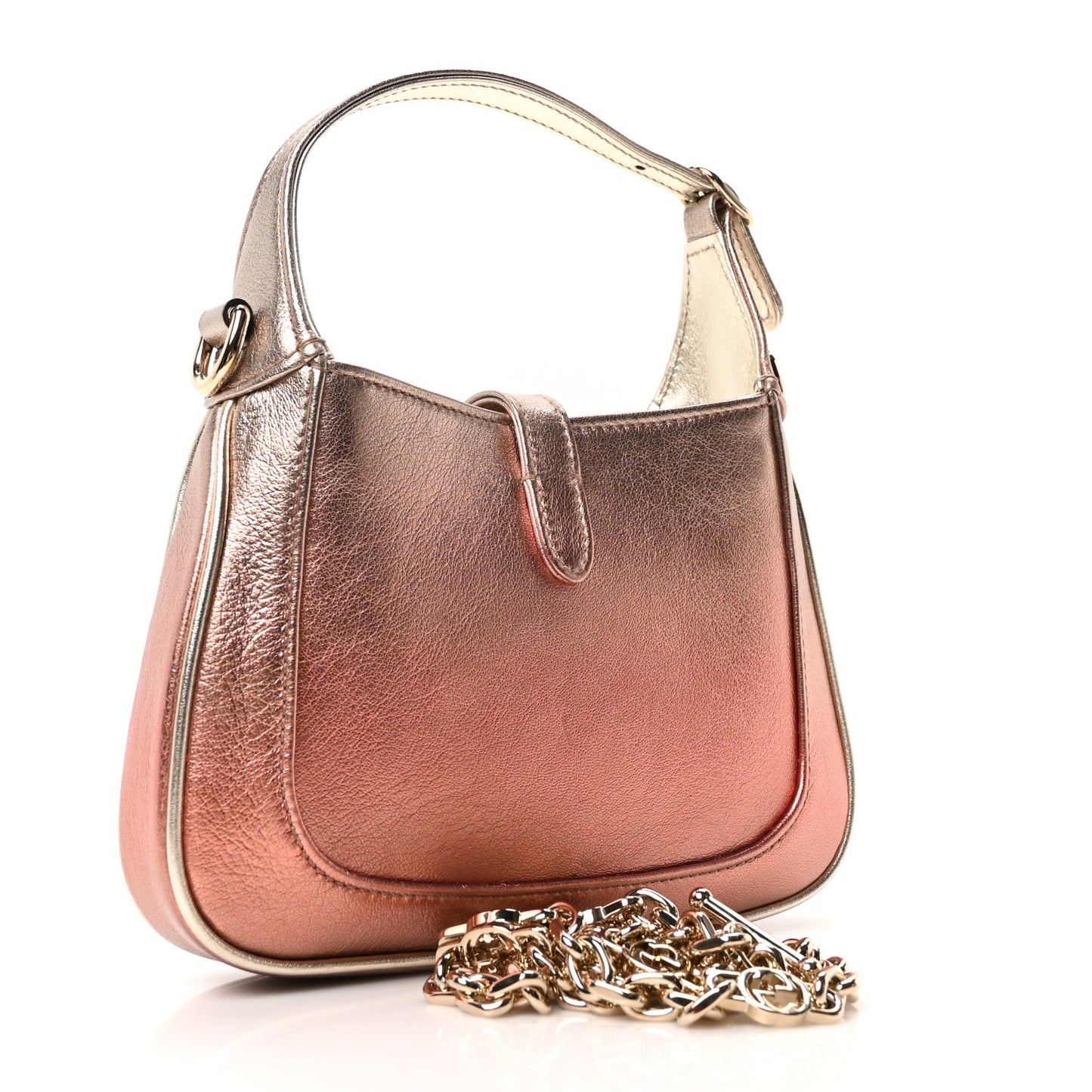 Metallic Faded Nappa Mini Jackie 1961 Copper