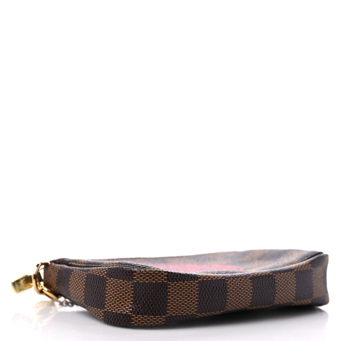 Damier Ebene Complice Trunks and Bags Mini Pochette Accessories Red