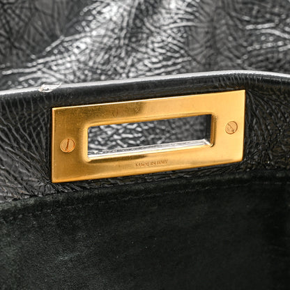 Fendi Patent Large Peekaboo Iconic Satchel Black 7 of 11