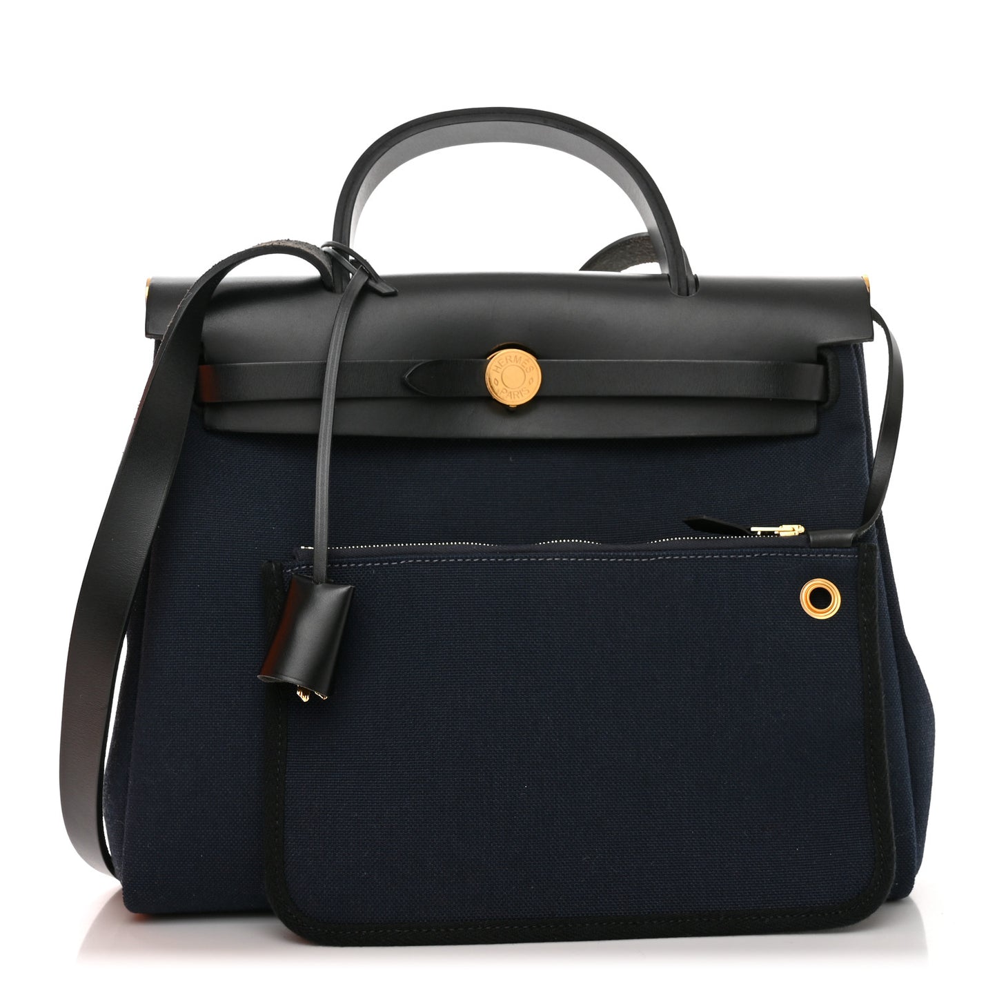 Military Toile Vache Hunter Herbag Zip Retourne 31 PM Bleu Marine Black